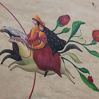 تصویرسازىهاى شاعرانه بر دیوارهاى شهر آثار نجوا عرفانى