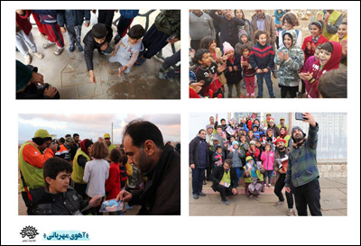 اجرای نمایش  کودک هنرمندان خراسان رضوی برای کودکان  زلزلهزده کرمانشاه